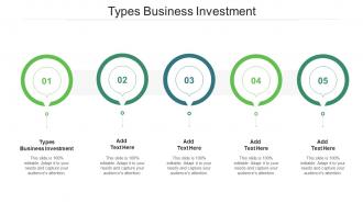 Types Business Investment In Powerpoint And Google Slides Cpb