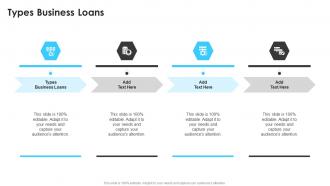 Types Business Loans In Powerpoint And Google Slides Cpb