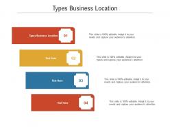 Types business location ppt powerpoint presentation icon graphics example cpb