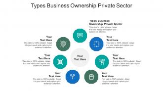 Types business ownership private sector ppt powerpoint presentation summary designs cpb