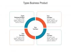 Types business product ppt powerpoint presentation show background cpb