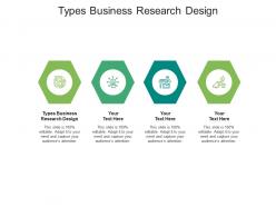 Types business research design ppt powerpoint presentation summary show cpb