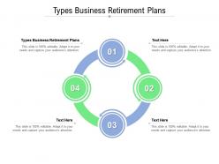 Types business retirement plans ppt powerpoint presentation file introduction cpb