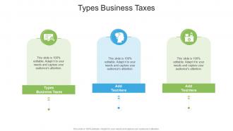 Types Business Taxes In Powerpoint And Google Slides Cpb