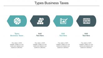 Types Business Taxes Ppt Powerpoint Presentation Professional Download Cpb
