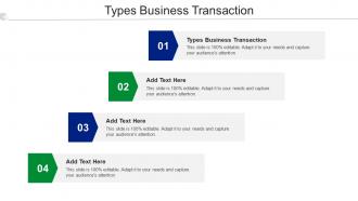 Types Business Transaction Ppt Powerpoint Presentation Gallery Design Cpb