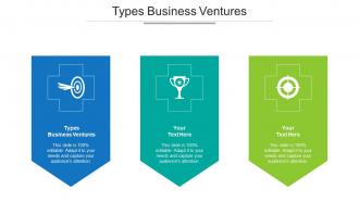 Types Business Ventures Ppt Powerpoint Presentation Show Elements Cpb