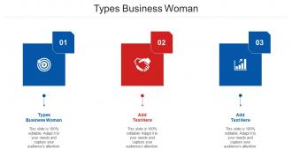 Types Business Woman Ppt Powerpoint Presentation Icon Demonstration Cpb