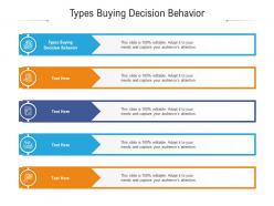 Types buying decision behavior ppt powerpoint presentation layouts portfolio cpb