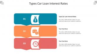 Types car loan interest rates ppt powerpoint presentation slides icon cpb