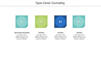 Types career counseling ppt powerpoint presentation infographics themes cpb