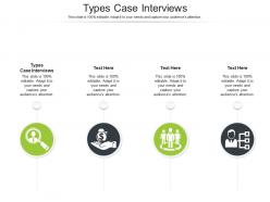 Types case interviews ppt powerpoint presentation pictures example cpb