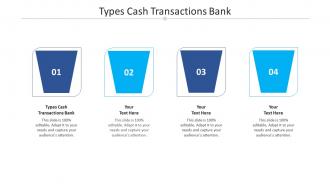 Types cash transactions bank ppt powerpoint presentation outline vector cpb