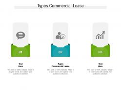 Types commercial lease ppt powerpoint presentation slides graphics example cpb