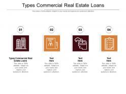 Types commercial real estate loans ppt powerpoint presentation example file cpb
