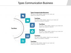 Types communication business ppt powerpoint presentation summary format cpb