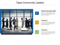 Types community leaders ppt powerpoint presentation file show cpb