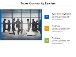 Types community leaders ppt powerpoint presentation infographic template design templates cpb