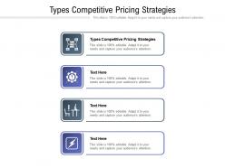 Types competitive pricing strategies ppt powerpoint presentation ideas portfolio cpb