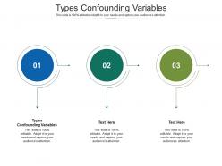 Types confounding variables ppt powerpoint presentation styles good cpb