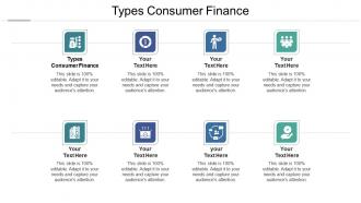 Types consumer finance ppt powerpoint presentation visual aids cpb