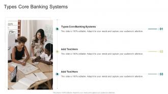 Types Core Banking Systems In Powerpoint And Google Slides Cpb