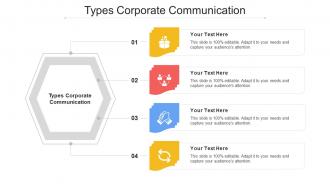 Types Corporate Communication Ppt Powerpoint Presentation Pictures Model Cpb
