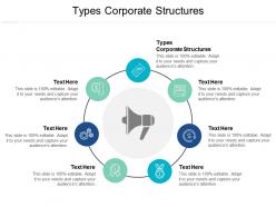 Types corporate structures ppt powerpoint presentation infographics files cpb