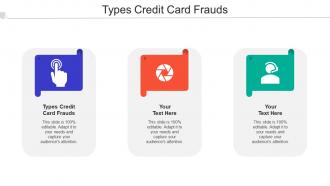 Types Credit Card Frauds Ppt Powerpoint Presentation File Files Cpb
