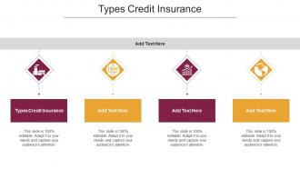 Types Credit Insurance Ppt Powerpoint Presentation Ideas Cpb