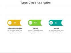 Types credit risk rating ppt powerpoint presentation outline background cpb