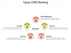 Types crm banking ppt powerpoint presentation professional visual aids cpb