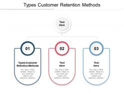 Types customer retention methods ppt powerpoint presentation infographic template visual aids cpb