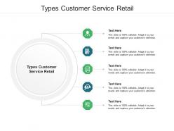 Types customer service retail ppt powerpoint presentation gallery mockup cpb