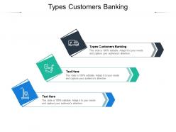 Types customers banking ppt powerpoint presentation gallery demonstration cpb
