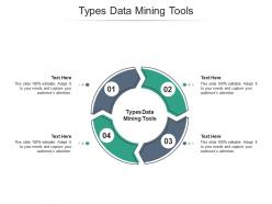 Types data mining tools ppt powerpoint presentation portfolio shapes cpb