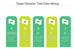 Types decision tree data mining ppt powerpoint presentation outline information cpb