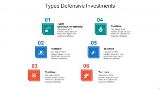 Types defensive investments ppt powerpoint presentation professional slide cpb