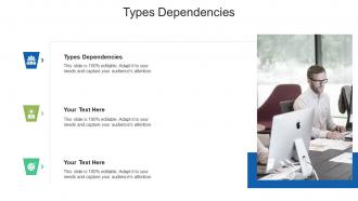 Types dependencies ppt powerpoint presentation infographic template deck cpb