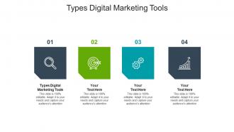 Types digital marketing tools ppt powerpoint presentation slides graphic tips cpb