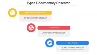 Types Documentary Research Ppt Powerpoint Presentation Show Slides Cpb