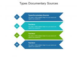 Types documentary sources ppt powerpoint presentation gallery ideas cpb