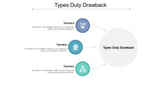 Types duty drawback ppt powerpoint presentation professional summary cpb