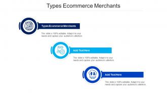 Types Ecommerce Merchants Ppt Powerpoint Presentation Infographics Template Cpb
