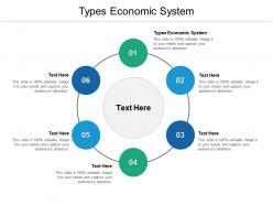 Types economic system ppt powerpoint presentation outline format ideas cpb