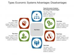 Types economic systems advantages disadvantages ppt powerpoint presentation visual aids show cpb