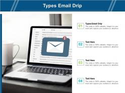 Types email drip ppt powerpoint presentation model pictures cpb