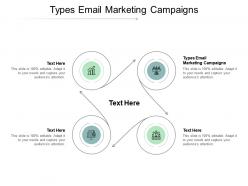 Types email marketing campaigns ppt powerpoint presentation infographics format ideas cpb