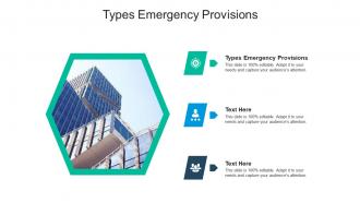 Types emergency provisions ppt powerpoint presentation ideas elements cpb
