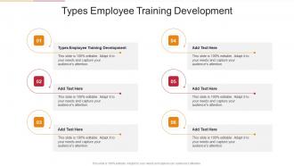 Types Employee Training Development In Powerpoint And Google Slides Cpb